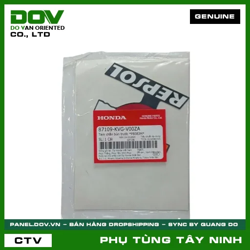 TEM DÈ (CHẮN BÙN) TRƯỚC *PB383M* — 87109KVGV00ZA
