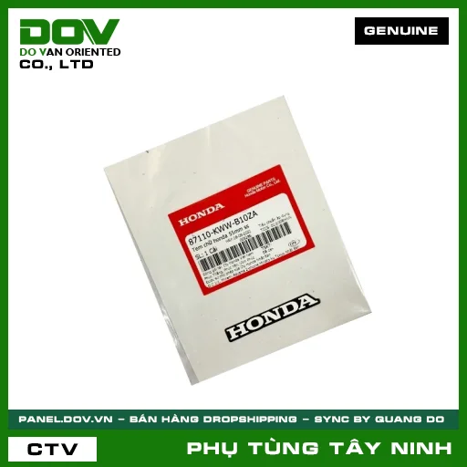 TEM CHỮ HONDA 55MM SS — 87110KWWB10ZA