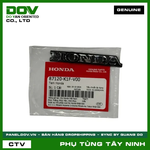TEM HONDA — 87120K1FV00