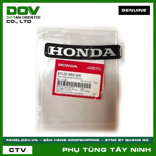 TEM CHỮ HONDA (95MM) — 87120KRS900