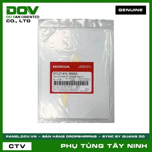 TEM CHỮ PGM FI *NHA69P-R313C* — 87127KYL900ZA