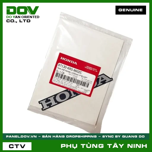 TEM CHỮ HONDA (120MM) P*B142P* — 87130KRS860ZC