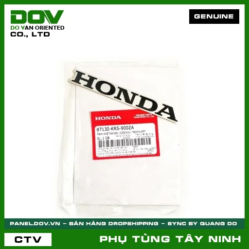 TEM CHỮ HONDA (120MM) *NH411M* — 87130KRS900ZA
