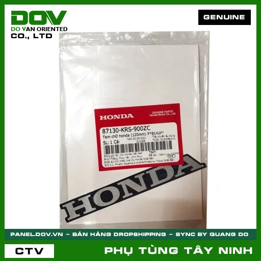 TEM CHỮ HONDA (120MM) P*B142P* — 87130KRS900ZC