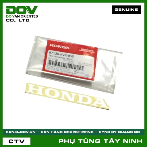 TEM CHỮ HONDA 110MM — 87130KVR850
