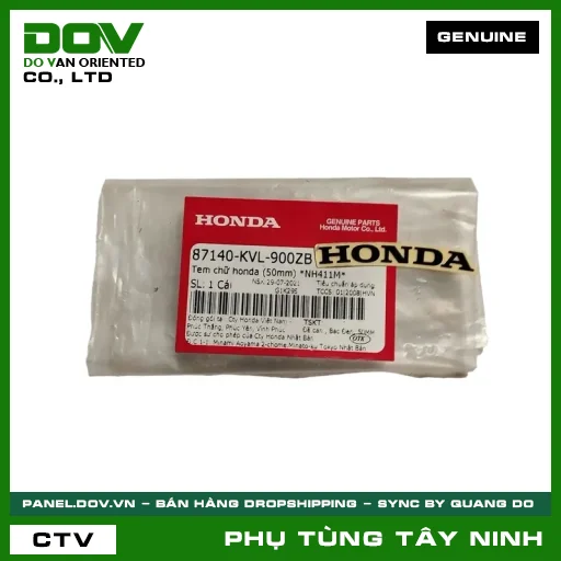 TEM CHỮ HONDA (50MM) *NH411M* — 87140KVL900ZB