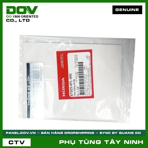 TEM THÔNG SỐ LỐP — 87505KFL890