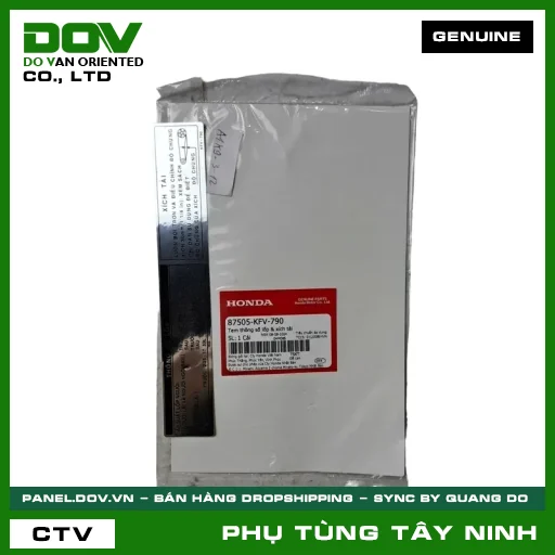 TEM THÔNG SỐ LỐP & SÊN TẢI — 87505KFV790