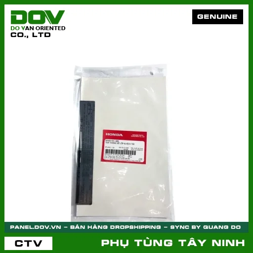 TEM THÔNG SỐ LỐP & SÊN TẢI — 87505KTL680