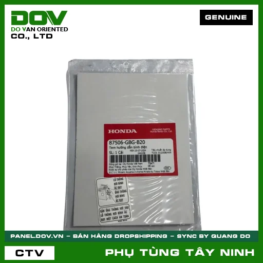 TEM HƯỚNG DẪN BÌNH ĐIỆN — 87506GBGB20