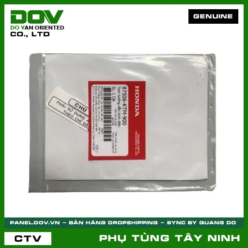 TEM HƯỚNG DẪN BÌNH ĐIỆN — 87506KTM900