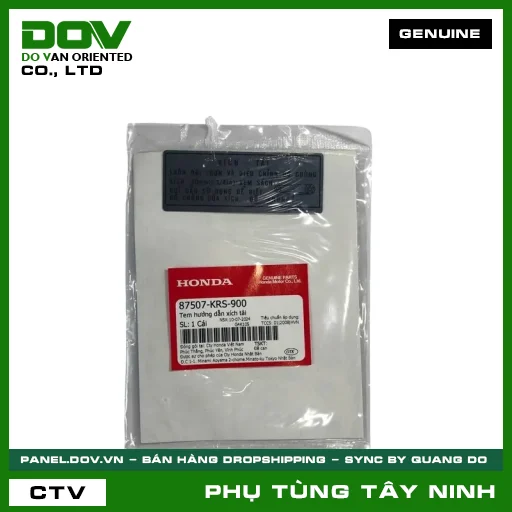 TEM HƯỚNG DẪN SÊN TẢI — 87507KRS900