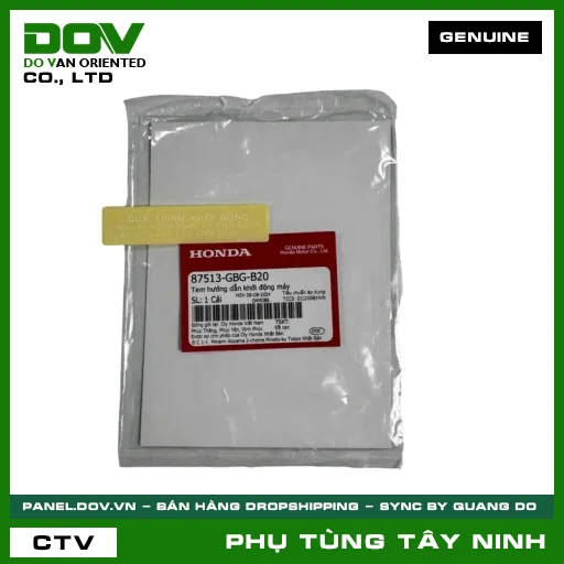 TEM HƯỚNG DẪN ĐỀ MÁY — 87513GBGB20