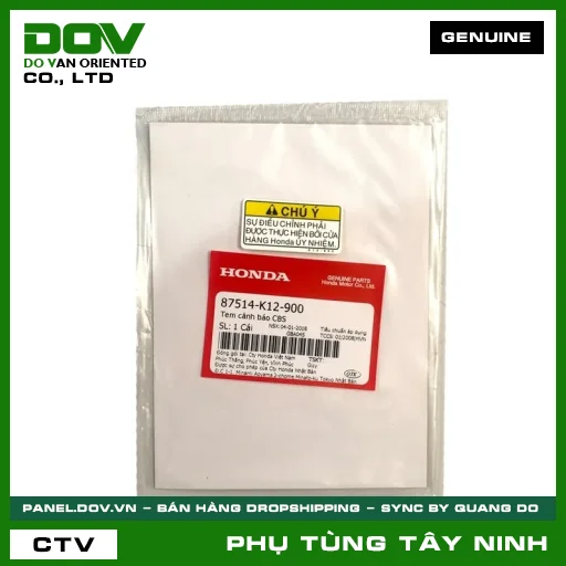 TEM CẢNH BÁO CBS — 87514K12900