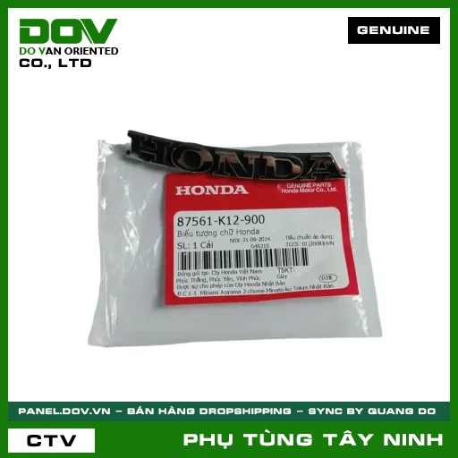 BIỂU TƯỢNG CHỮ HONDA — 87561K12900