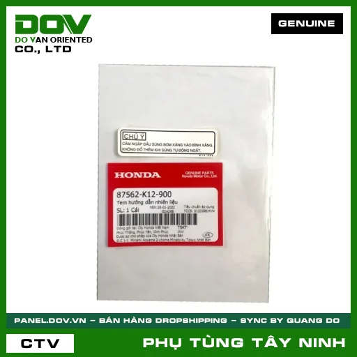 TEM HƯỚNG DẪN NHIÊN LIỆU — 87562K12900