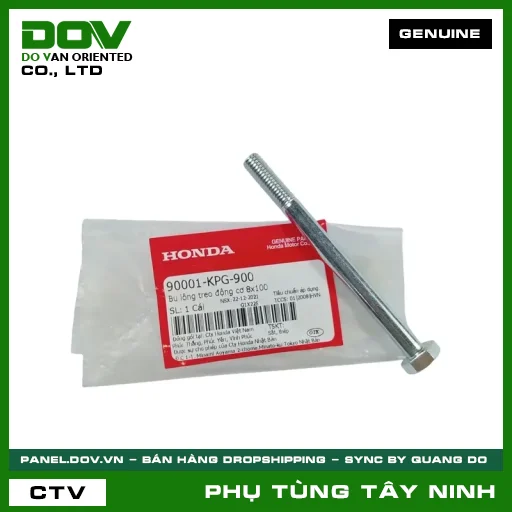BU LÔNG (ỐC) TREO ĐỘNG CƠ 8X100 — 90001KPG900