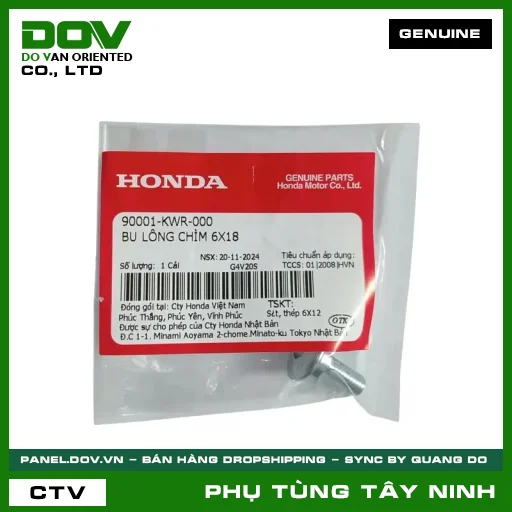 BU LÔNG (ỐC) CHÌM 6X18 — 90001KWR000