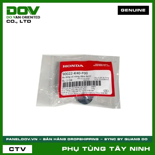 BU LÔNG (ỐC) CÓ VÒNG ĐỆM 6X12 — 90022K40F00