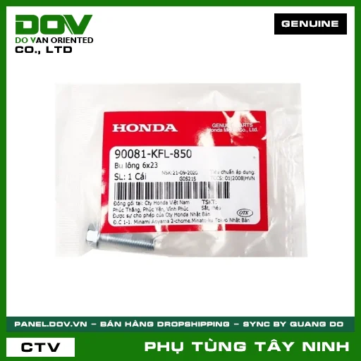 BU LÔNG (ỐC) 6X23 — 90081KFL850