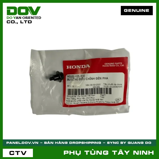 BU LÔNG (ỐC) ĐIỀU CHỈNH ĐÈN PHA — 90101KZL930