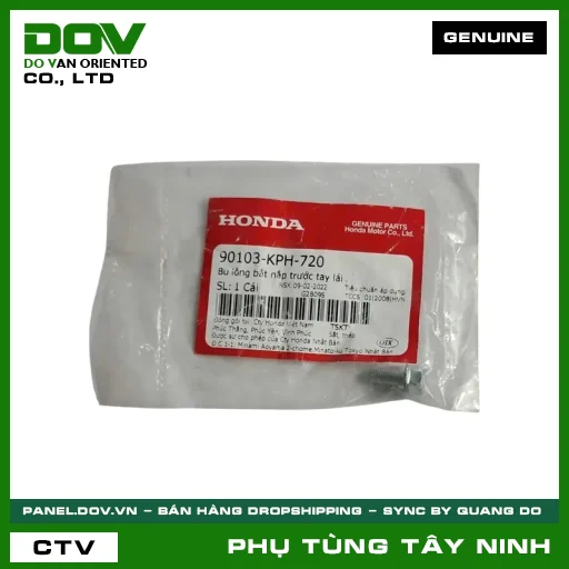 BU LÔNG (ỐC) BẮT NẮP TRƯỚC TAY LÁI — 90103KPH720