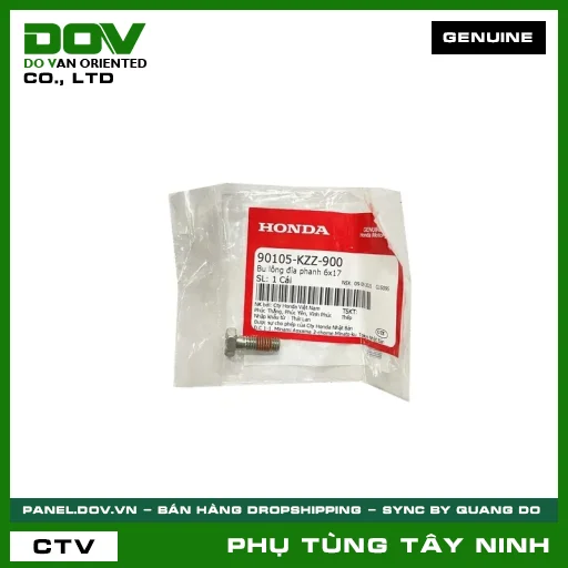 BU LÔNG (ỐC) ĐĨA THẮNG 6X17 — 90105KZZ900
