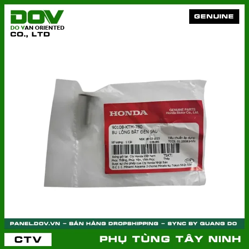 BU LÔNG (ỐC) BẮT ĐÈN SAU — 90108KTM780