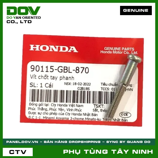 VÍT CHỐT TAY PHANH — 90115GBL870