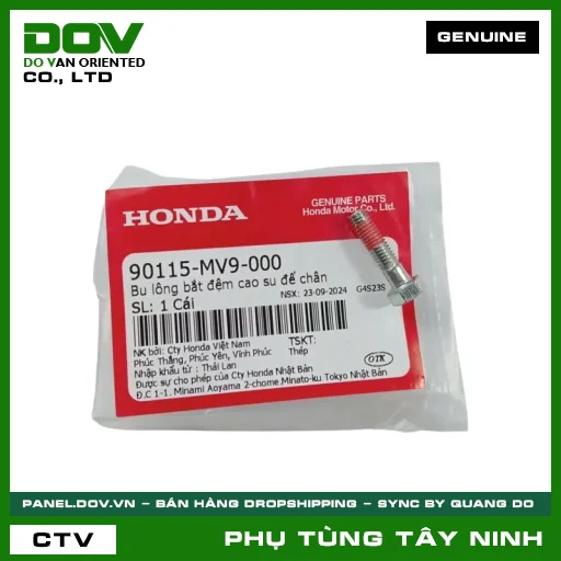 BU LÔNG (ỐC) BẮT ĐỆM CAO SU ĐỂ CHÂN — 90115MV9000