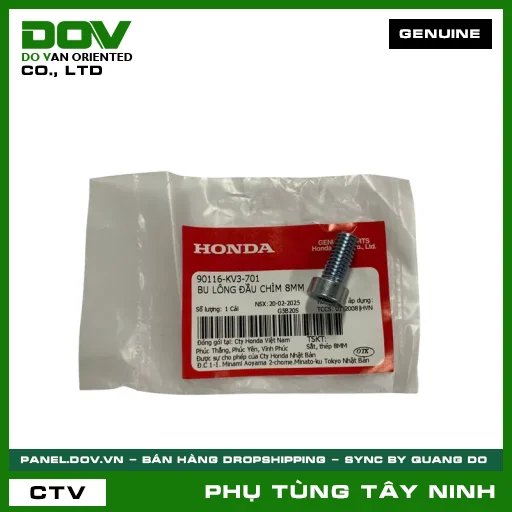 BU LÔNG (ỐC) ĐẦU CHÌM 8MM — 90116KV3701