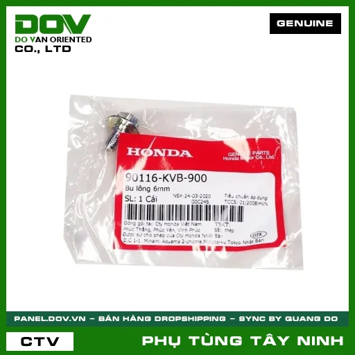 BU LÔNG (ỐC) 6MM — 90116KVB900