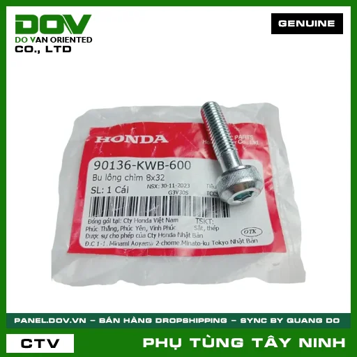 BU LÔNG (ỐC) CHÌM 8X32 — 90136KWB600