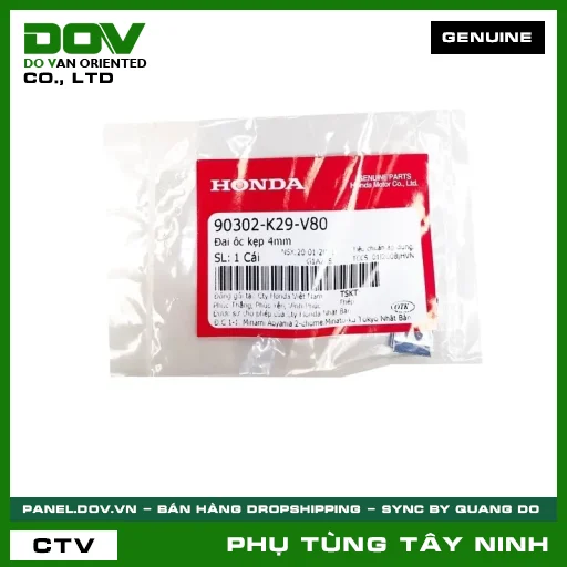ĐAI ÔC KẸP 4MM — 90302K29V80