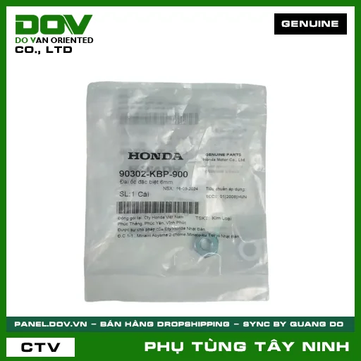ĐAI ỐC (Ê CU) ĐẶC BIỆT 6MM — 90302KBP900