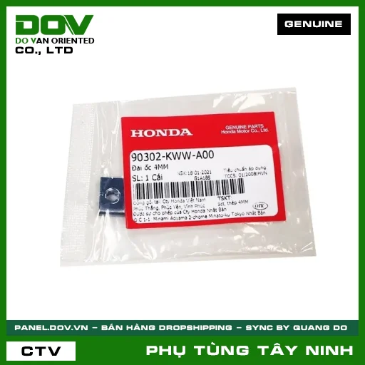ĐAI ỐC (Ê CU) 4MM — 90302KWWA00