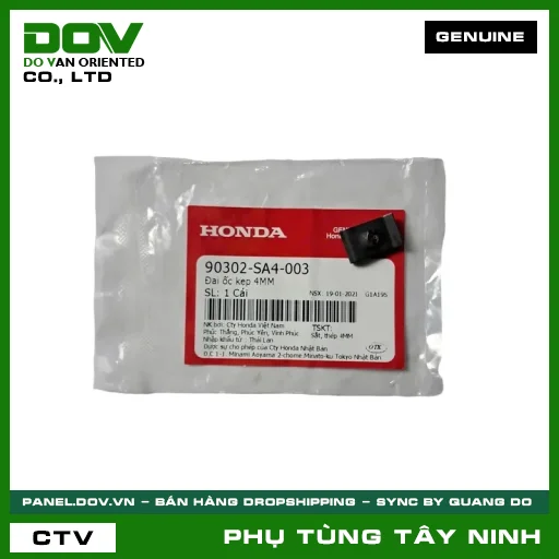 ĐAI ỐC (Ê CU) KẸP 4MM — 90302SA4003