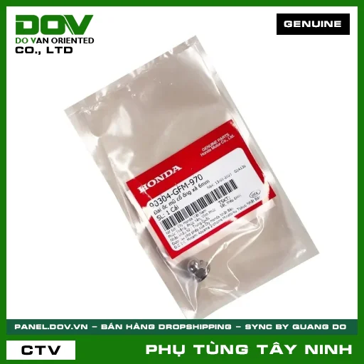 ĐAI ỐC (Ê CU) MŨ CỔ PÔ 6MM — 90304GFM970