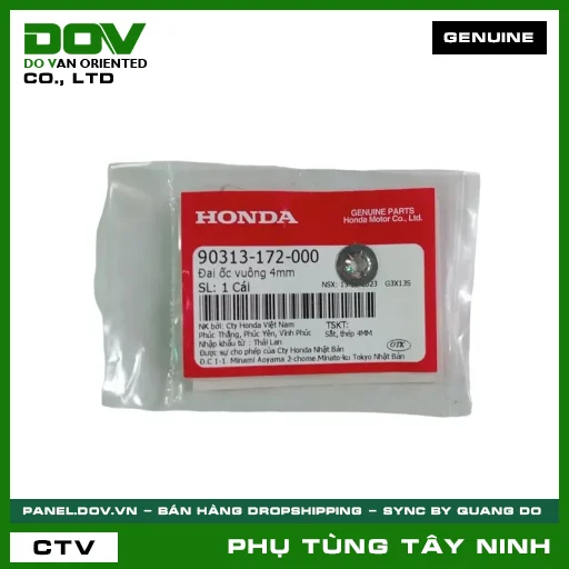 ĐAI ỐC (Ê CU) VUÔNG 4MM — 90313172000