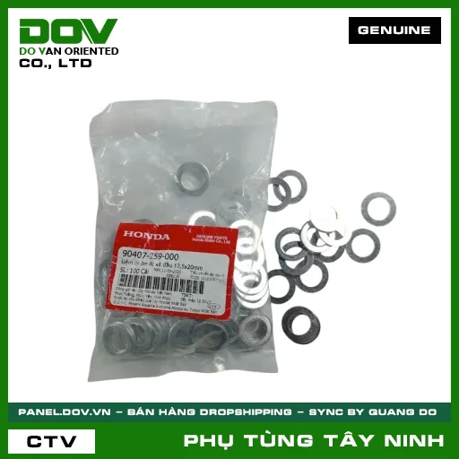 ĐỆM NHÔM ỐC XẢ NHỚT 12,5X20MM — 90407259000