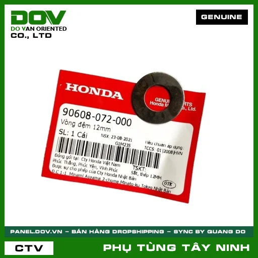 VÒNG ĐỆM 12MM — 90608072000
