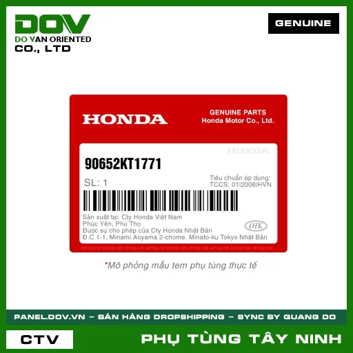 ĐAI KẸP DÂY — 90652KT1771