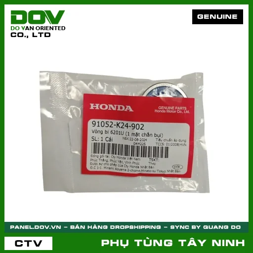 VÒNG BI 6201U (1 MẶT CHẮN BỤI) — 91052K24902