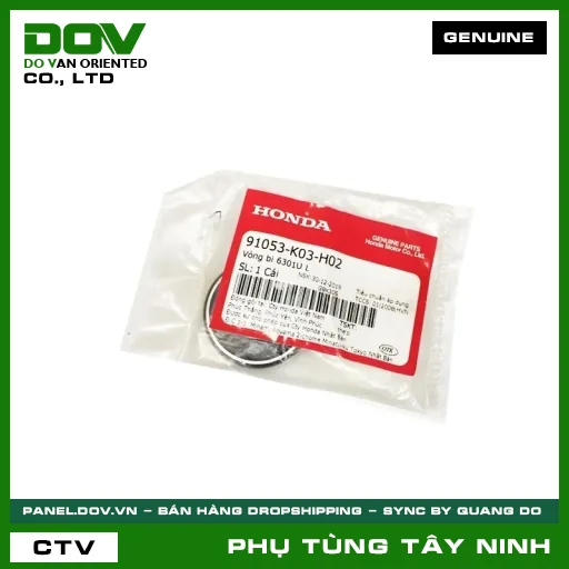 VÒNG BI 6301UL (1 MẶT CHẮN BỤI) — 91053K03H02