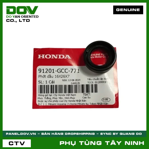 PHỚT NHỚT 16X26X7 — 91201GCC771