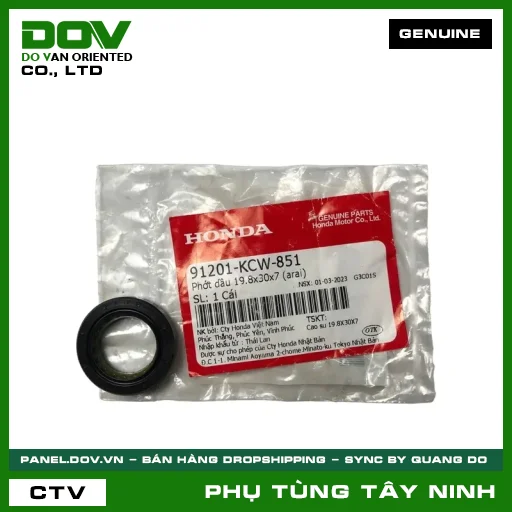PHỚT NHỚT 19.8X30X7 (ARAI) — 91201KCW851