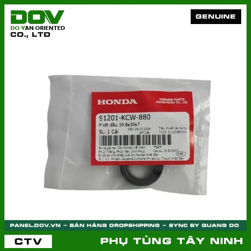 PHỚT NHỚT 19.8X30X7 — 91201KCW880