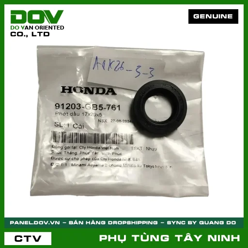 PHỚT NHỚT 17X29X5 — 91203GB5761