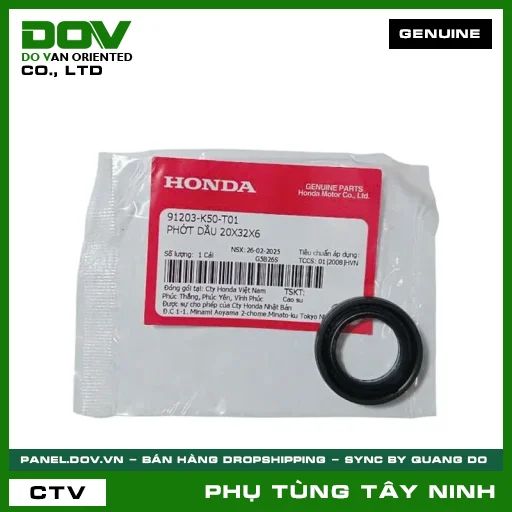 PHỚT NHỚT 20X32X6 — 91203K50T01
