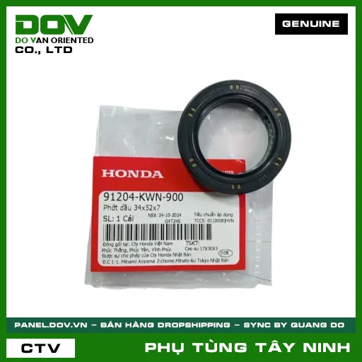 PHỚT NHỚT 34X52X7 — 91204KWN900